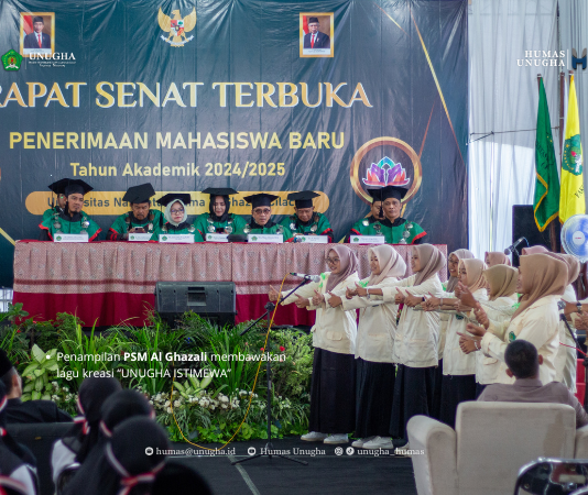 Sambut Mahasiswa Baru di PKKMB PSM Al Ghazali Sajikan Lagu “UNUGHA ISTIMEWA”